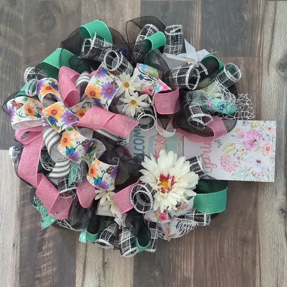 "Welcome Spring" wreath - Picture 8 of 14